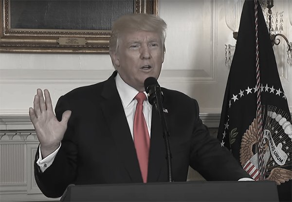 Donald Trump - Speech on Charlottesville - August 13 , 2017 - screencapture from WH.gov