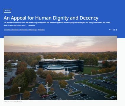 Analysis of the NAD Immigration Statement, Appeal for Human Dignity and Decency