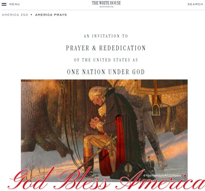 BREAKING: Trump Vows to Rededicate America to God in May 2026