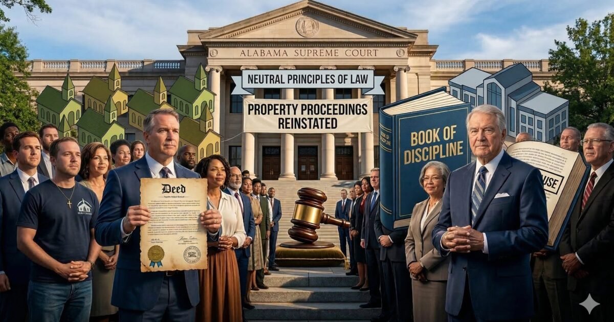 Alabama Supreme Court Rules Trial Courts Must Hear Methodist Church Property Cases