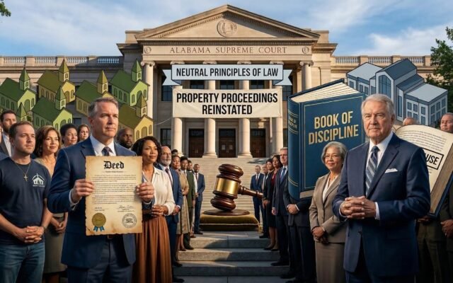 Alabama Supreme Court Rules Trial Courts Must Hear Methodist Church Property Cases