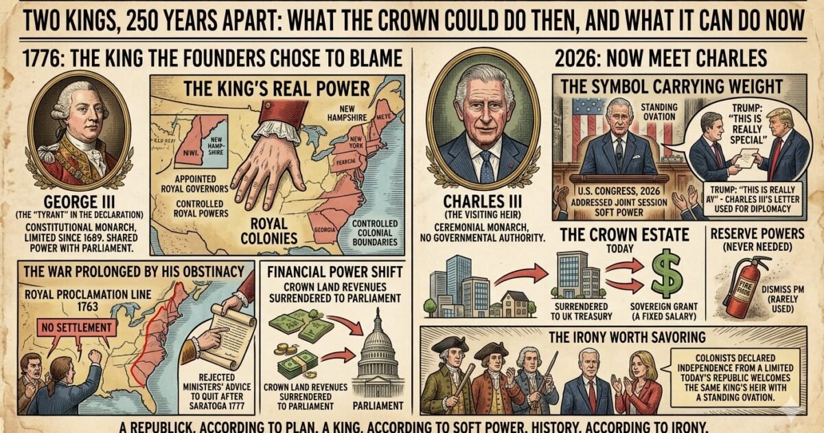 Two Kings, 250 Years Apart: What the Crown Could Do Then, and What It Can Do Now