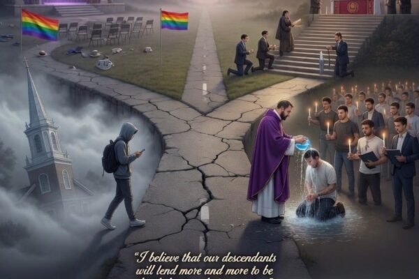 The Mushy Middle Is Collapsing: Tocqueville and the Catholic Surge of Easter 2026