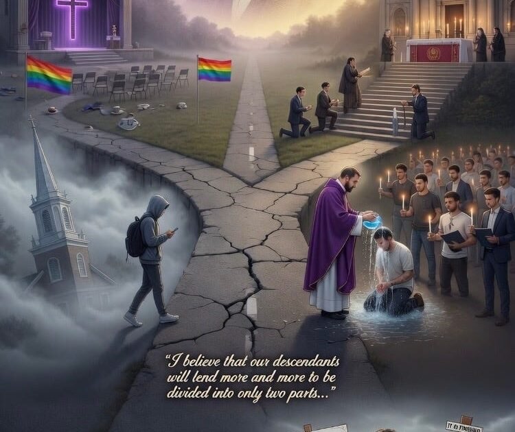 The Mushy Middle Is Collapsing: Tocqueville and the Catholic Surge of Easter 2026