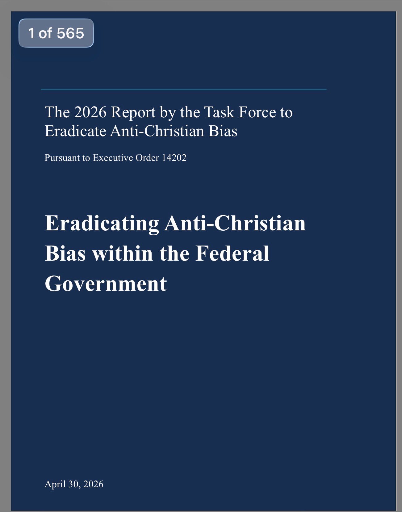Federal Task Force Releases Report Alleging Systematic Anti-Christian Bias Under Biden Administration