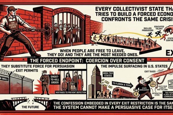 The Locked Gate: Why Collectivist States Cannot Afford to Let People Leave