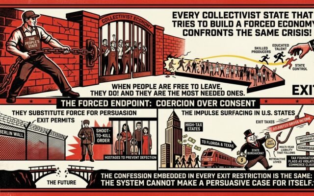 The Locked Gate: Why Collectivist States Cannot Afford to Let People Leave