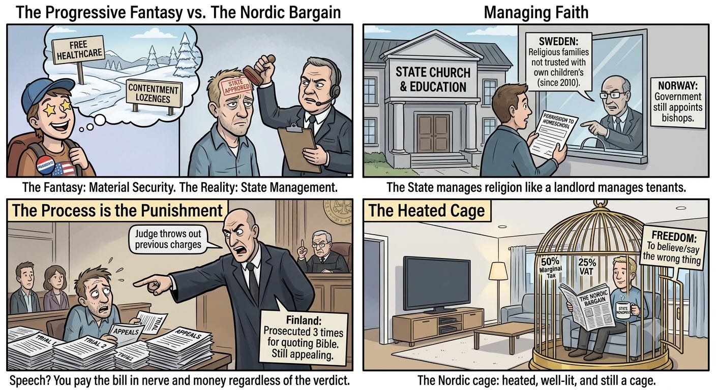 The Padded Cell: What Passes for Freedom in Scandinavia