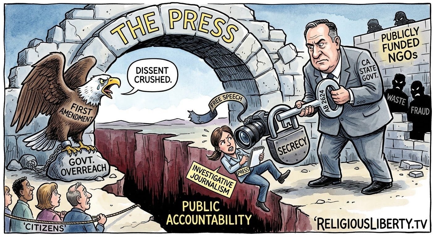 Public Funds, Public Scrutiny: The Constitutional Case Against AB 2624