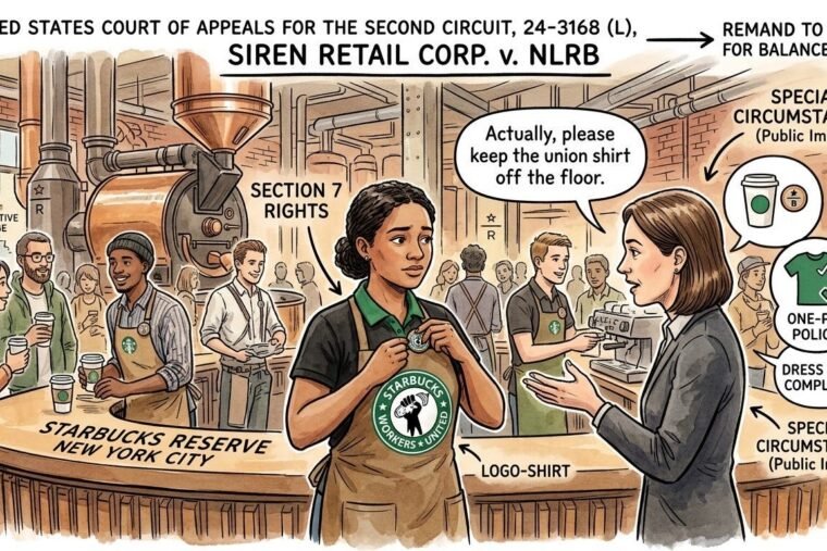 Aprons, Pins, and Precedent: How a Starbucks Coffee Bar Case Explains Everyday Labor Law