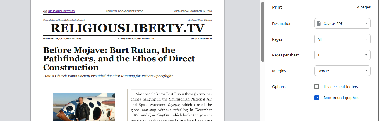Equipping Your Congregation: Introducing Our New Print & Share Feature for Religious Liberty Leaders